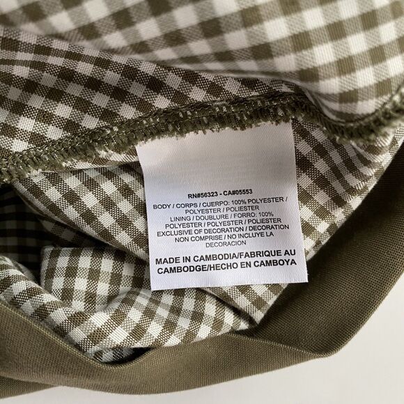 Nike Golf Skirt Size 10 Olive Dri Fit Sport Front Pocket Side Zip Short A-Line - Picture 9 of 12